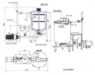 Чертёж ВДП-500. Производство майонеза - дозирование компонентов